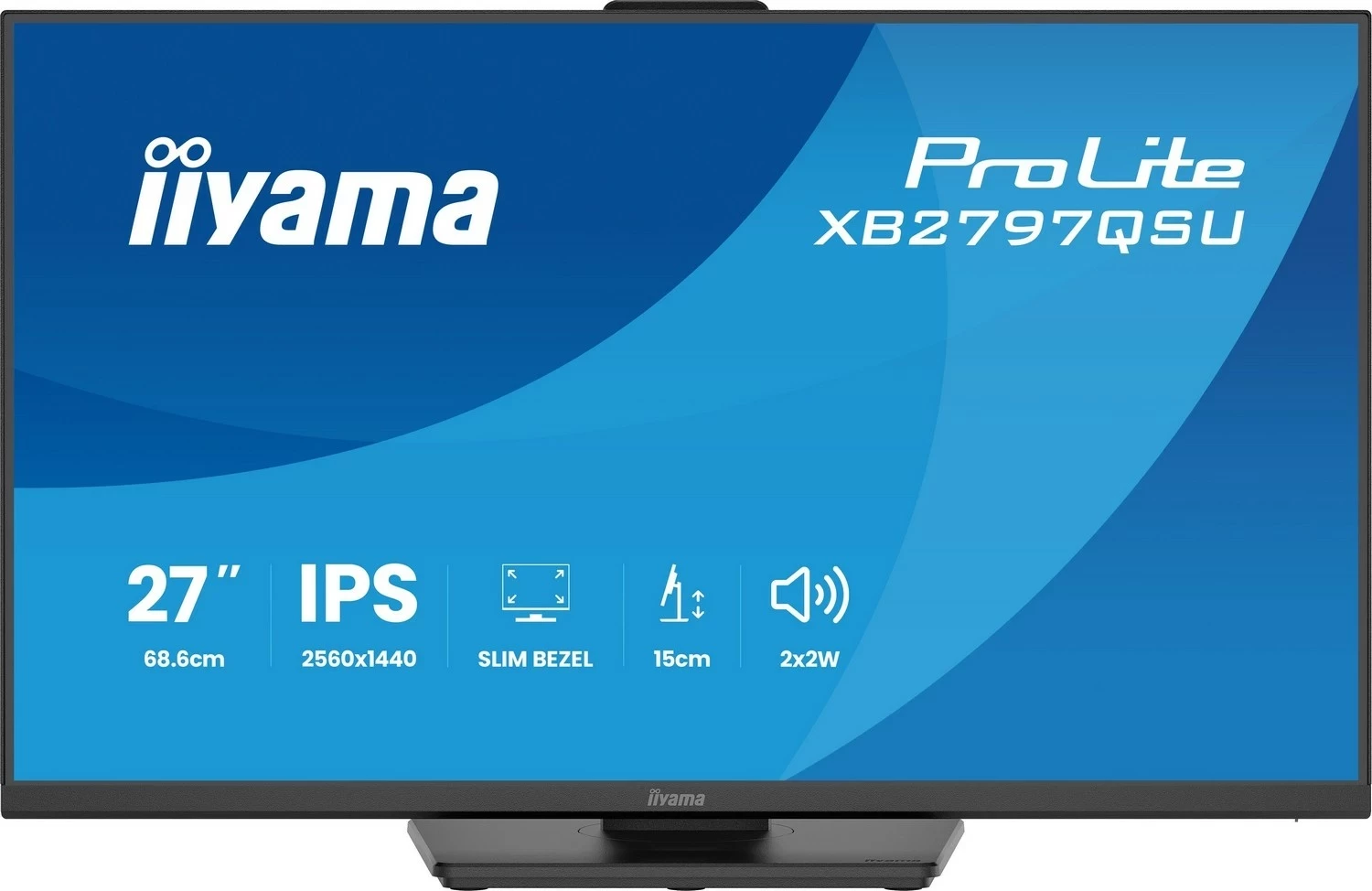 Monitor iiyama ProLite XB2797QSU-B1, 27 inch, IPS, 2560x1440, LED, i zi
