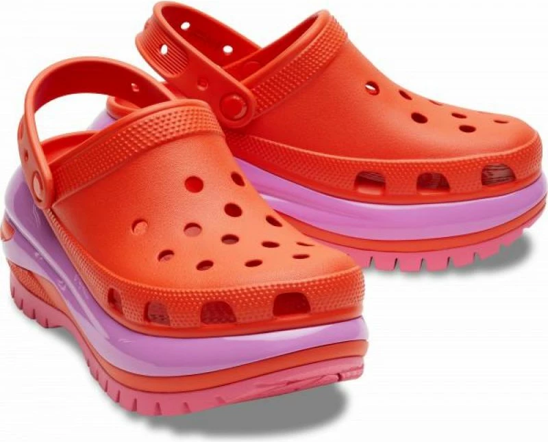 Thongs Crocs, unisex, vjollcë dhe portokalli