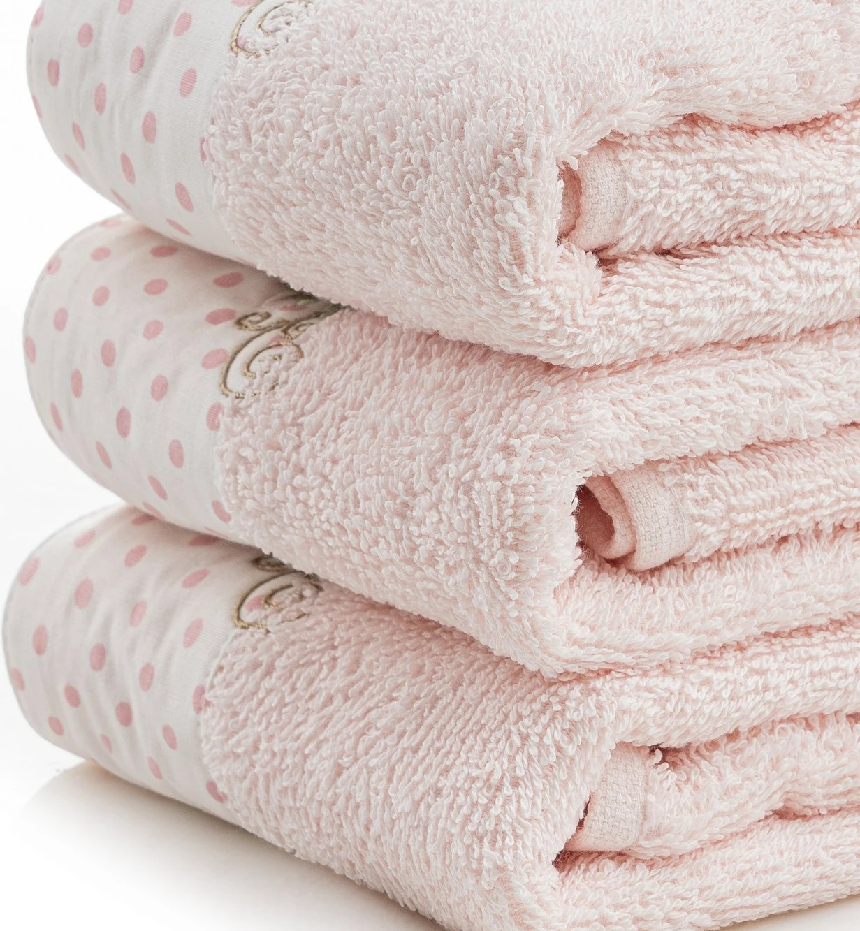 Set peshqirësh për larje (3 copë), Mijolnir, Lavin - ngjyrë salmon