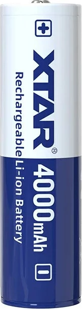 Bateri rikarikueshme XTAR 18650, 4000 mAh, 3.6V, Li-Ion, 1 copë