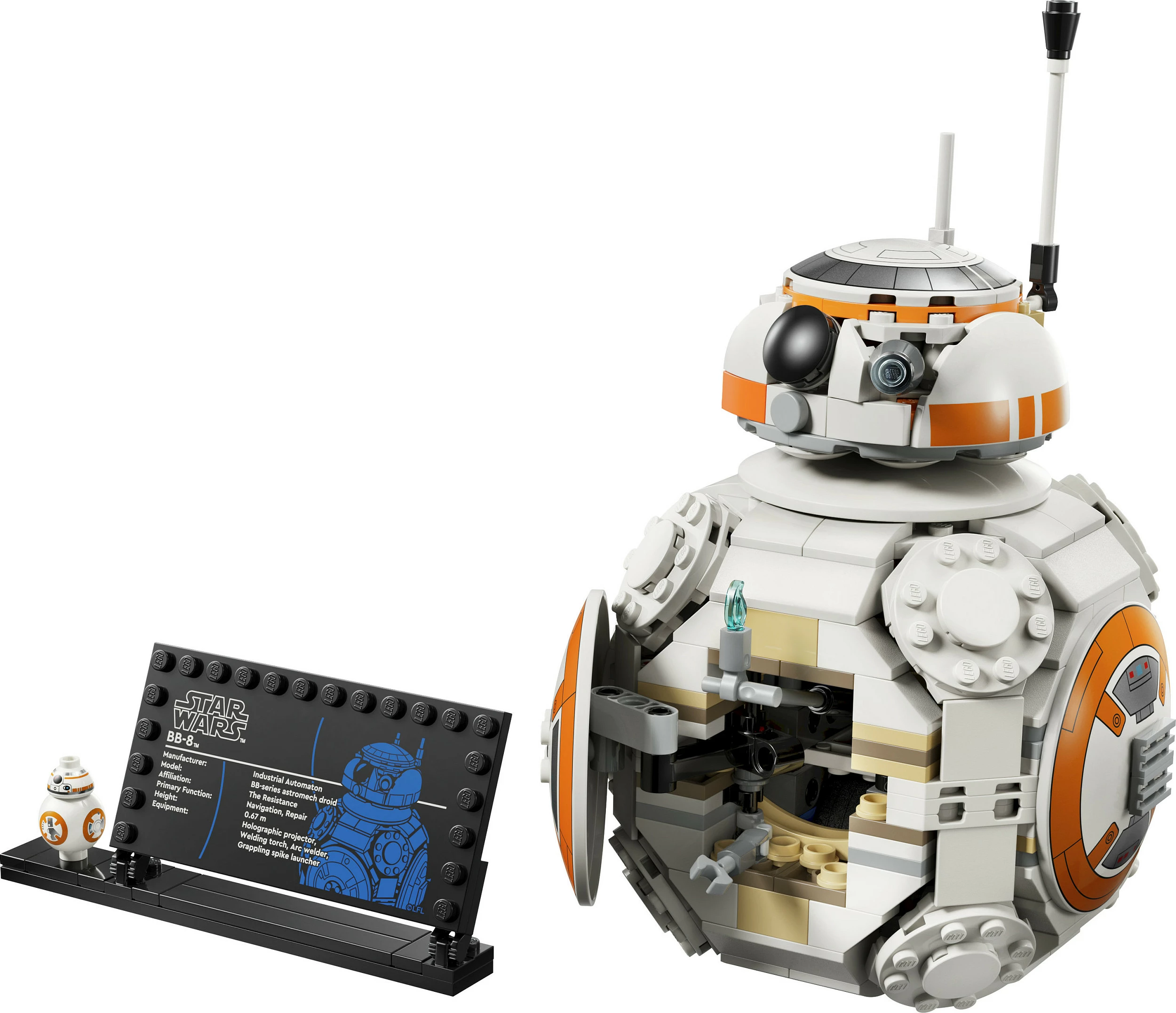 Set ndërtimi LEGO Star Wars BB-8 Astromech Droid 75452, 569 copa, 10+ vjeç, multikolor