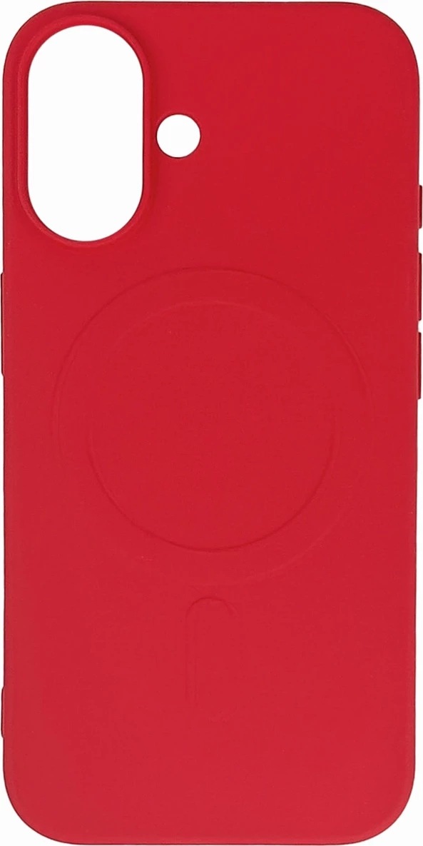 Mbështjellës Hurtel Liquid Silicone Case me MagSafe për iPhone 16e, Kuq