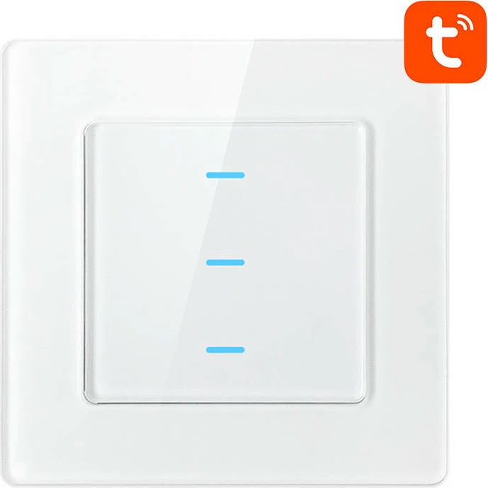 Switch i mençur Avatto N-TS10-W3, 3 butona, WiFi, i bardhë