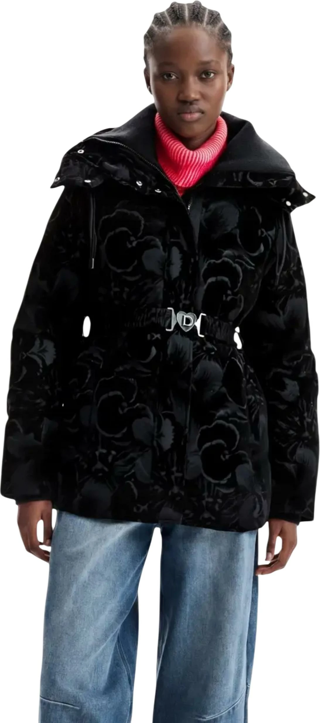 Jakne puffer për femra Desigual PADDED_LUCIENNE 26WWEW41, e zezë