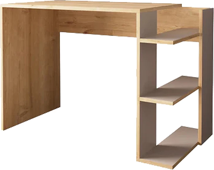 Tavolinë pune Toska, ngjyrë lisi-rërë, 114x56x76cm