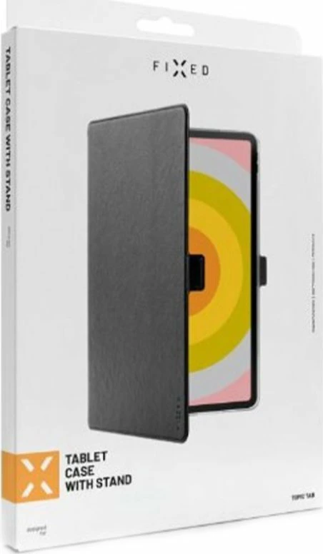 Mbështjellës flip Fixed Topic Tab Stand Case për Xiaomi Redmi Pad SE 11\" me stand, mbyllje magnetike, xhep kartele, 360° mbrojtje, i zi