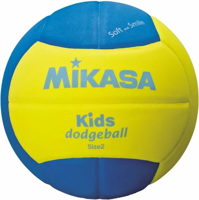 Top volejbolli për fëmijë Mikasa, kaltër-verdhë
