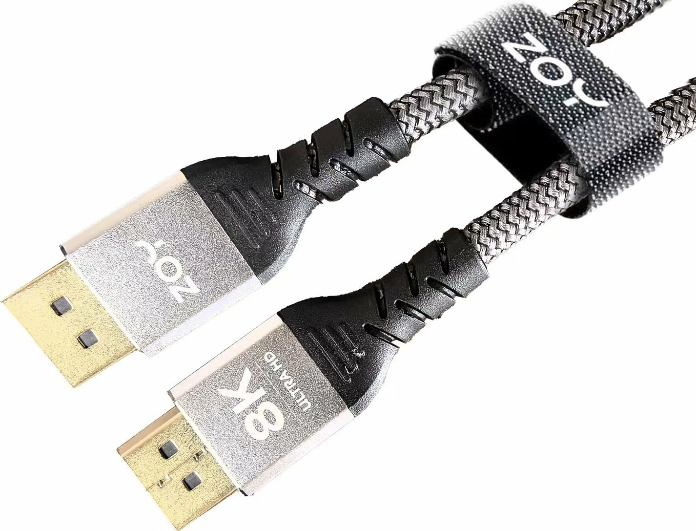 Kabel DisplayPort ZOY ZCD18 1.8m DP 1.4 8K 60Hz, gri