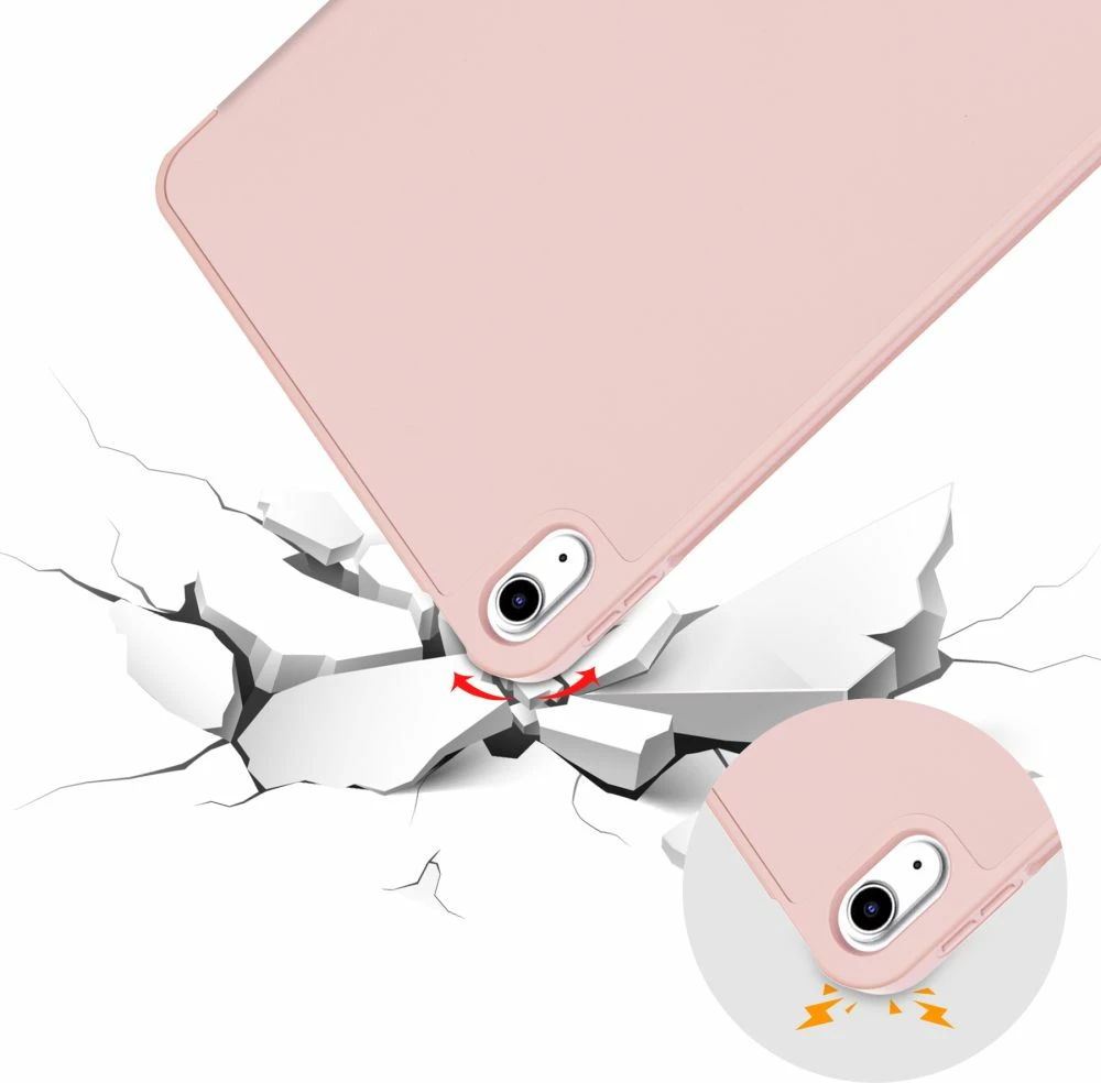 Mbështjellës Tech-Protect SC Pen për iPad 10.9" (2022), silikon, rozë e çelur