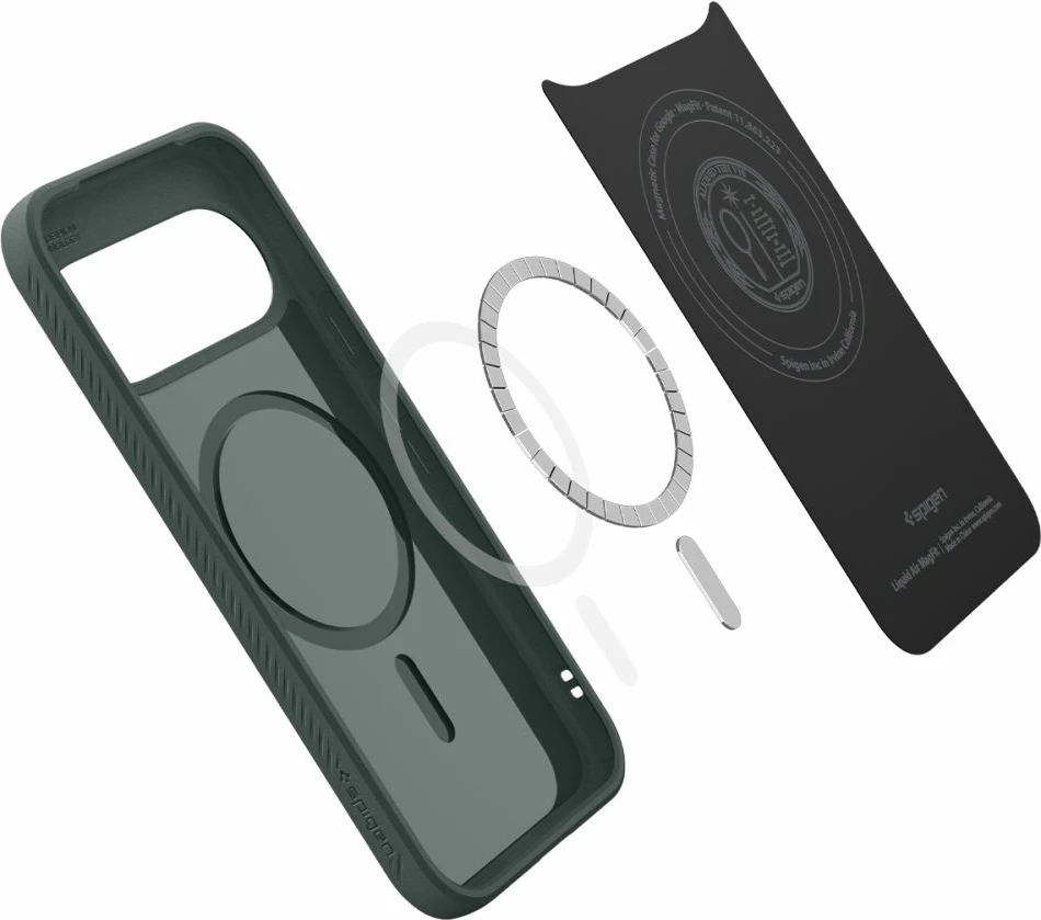 Mbështjellës Spigen Liquid Air Mag për Google Pixel 11, MagSafe, TPU, Dark Green