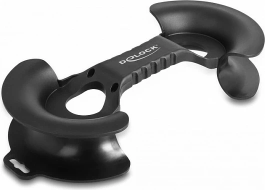 Mbështjellës kabllosh DeLOCK 250 x 115 mm, plastikë, i zi