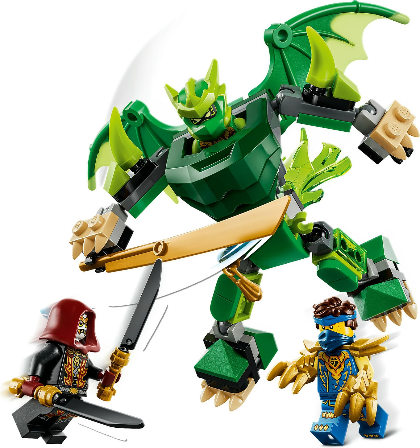Set ndërtimi LEGO NINJAGO 71862 Lloyd's Dragon Mech Battle Pack, 81 copë, shumëngjyrësh