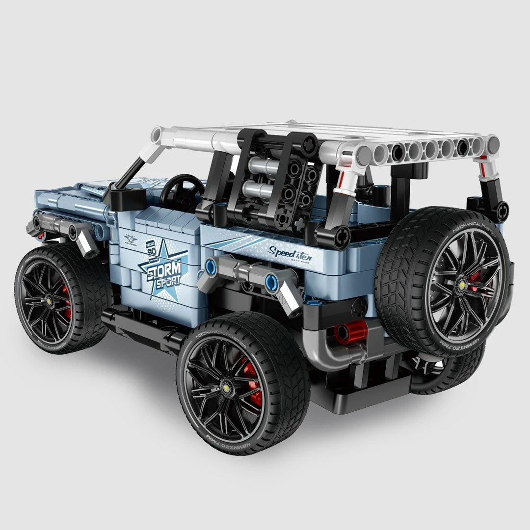 Set blloqe ndërtimi IM MASTER RC Jeep 8041, 503 pjesë, Blu