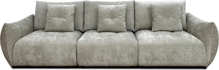 Kauç 3 vendësh, ngjyrë gri, 313x100x89cm