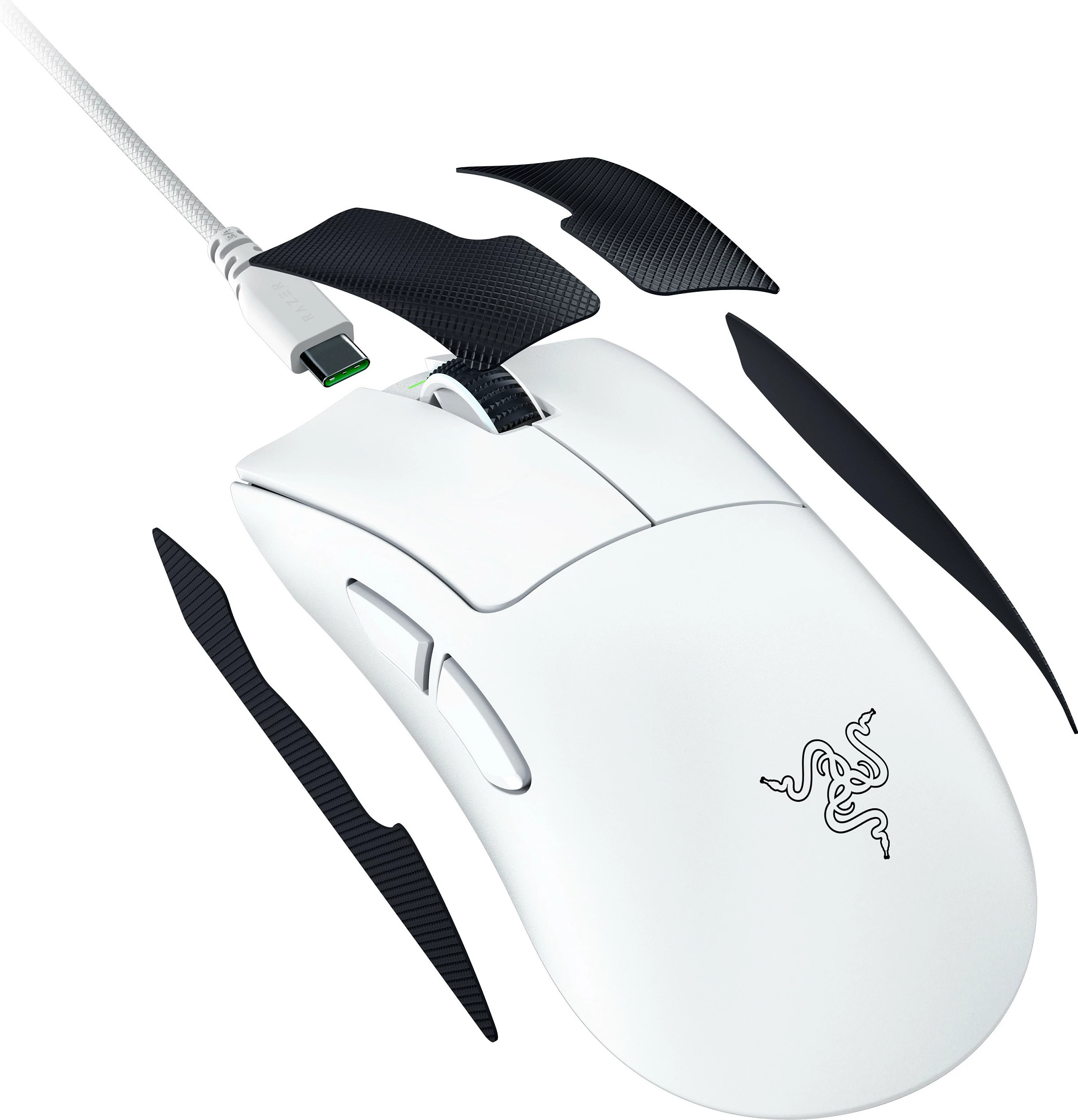Maus Razer Deathadder V4 Pro i bardhë