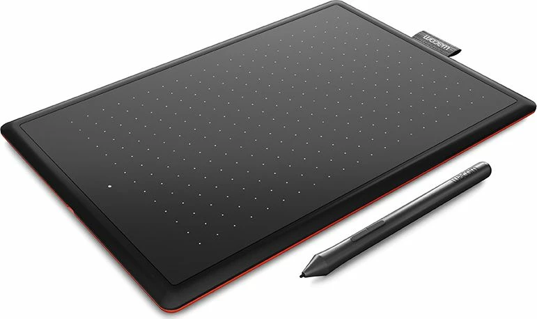 Tablet grafik Wacom One CTL-672-N Medium 2048 nivele presioni, e zezë/kuqe, me stilolaps + 3 maja