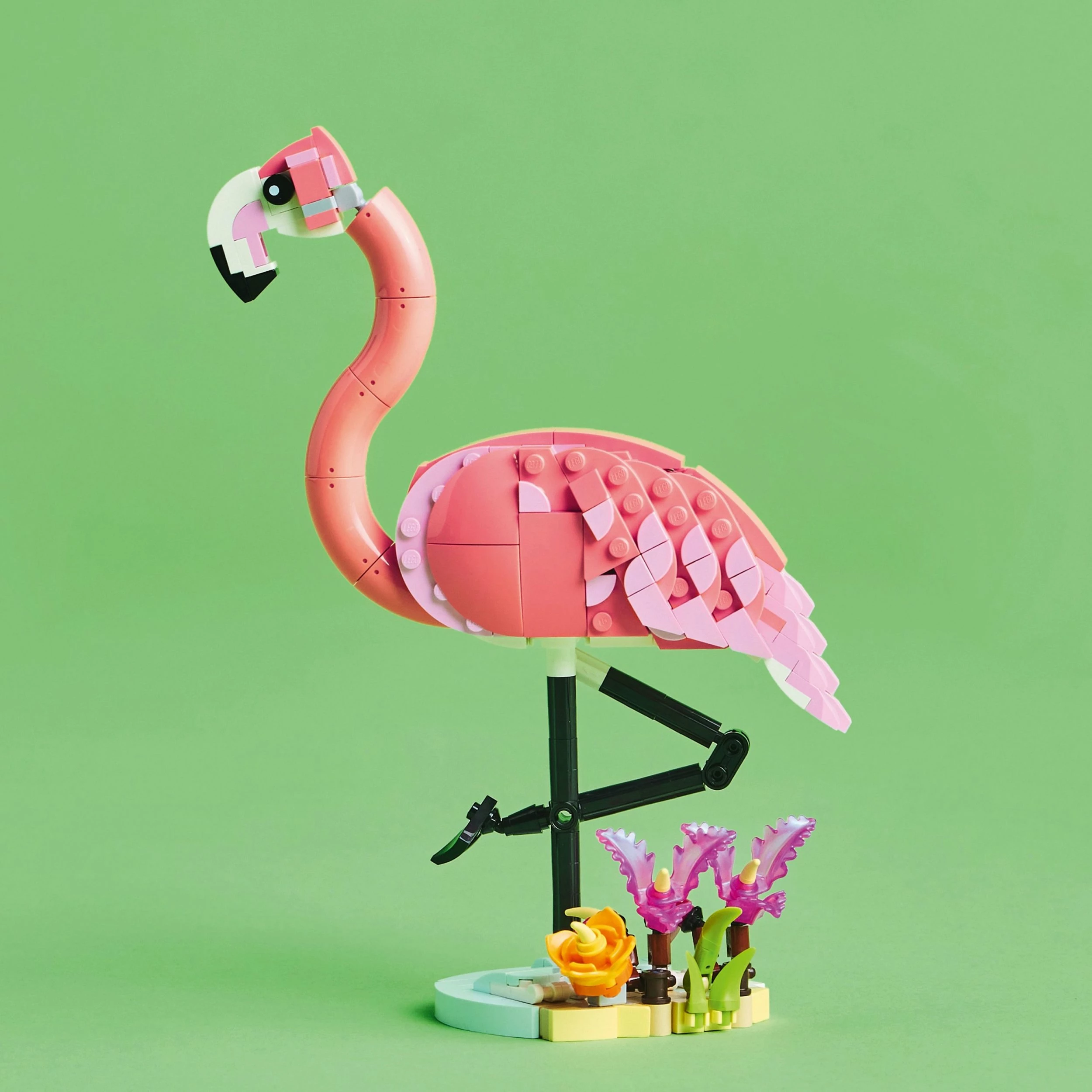 Set LEGO Creator 3-në-1 Wild Animals: Pink Flamingo 31170, 288 copë, 8+, rozë
