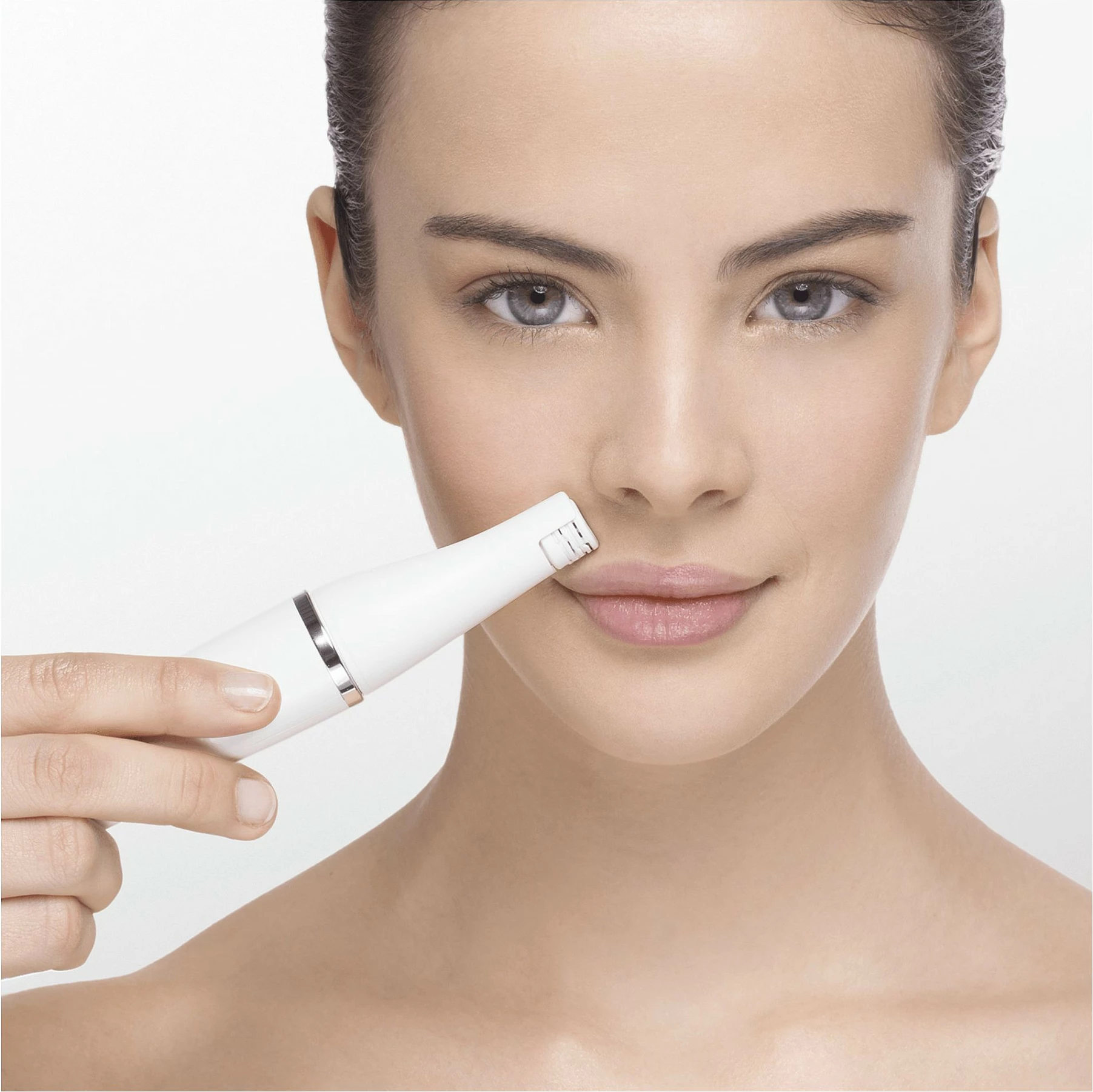 Epilator fytyre Braun FaceSpa 851V, AA 1.5V, ari/bardhë
