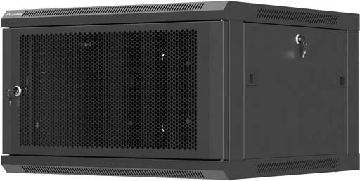 Kasë rack LANBERG 19" 6U 600x600mm, e zezë, derë me vrima
