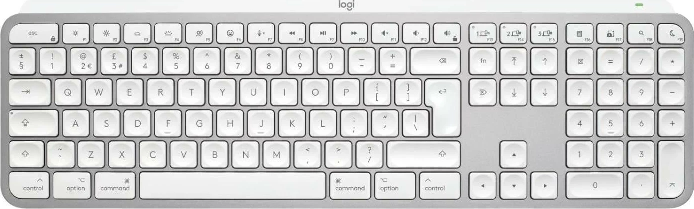 Tastierë Logitech MX Keys S për Mac, wireless, ngjyrë e hirtë e çelur