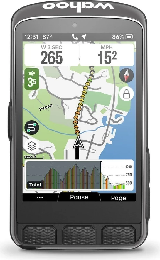 Kompjuter biçiklete Wahoo ELEMNT ACE WFCC7, 2 GB RAM, IPX7, i zi