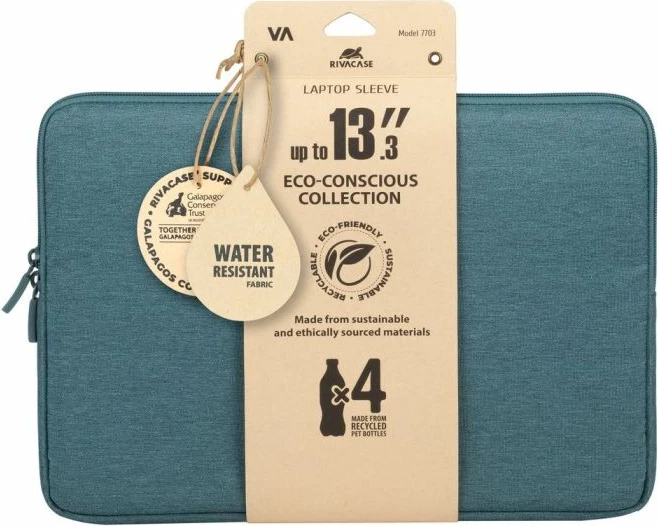 Mbështjellës laptopi RivaCase 7703 13.3-14\" akuamarin