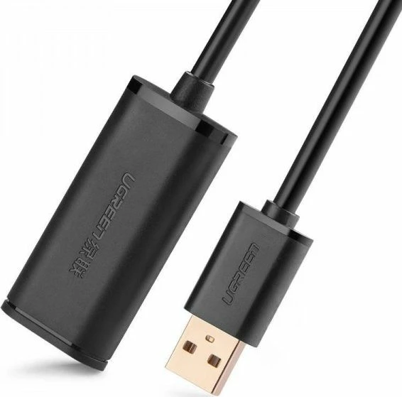 Kabllo zgjatëse USB-A në USB-A Ugreen UGR403BLK 10 m USB 2.0, e zezë