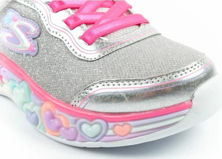 Atlete për fëmijë Skechers S Lights LED, gri [Madhësia: 28]