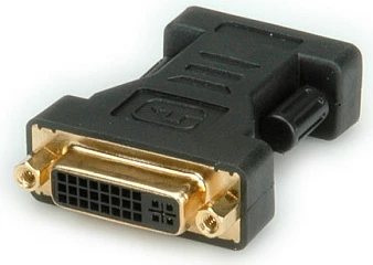 Adapter DVI-I në VGA ROLINE, DVI-I (Femër) / VGA (Mashkull), i zi