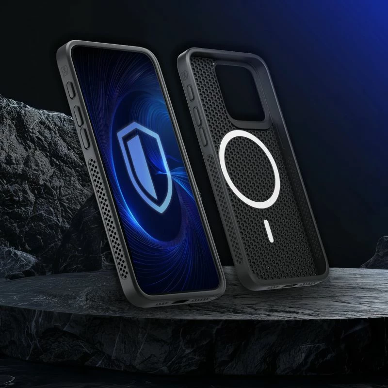 Kapak telefoni 3mk COOLing MagCase për iPhone 16 Pro Max, i zi