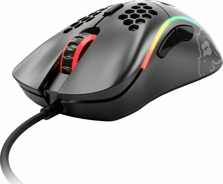 Maus Glorious Model D GD-BLACK, 12000 DPI, USB me kabllo, RGB, e zezë