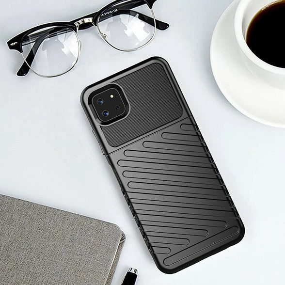 Mbështjellës Hurtel Thunder Case për Samsung Galaxy A22 5G, i zi
