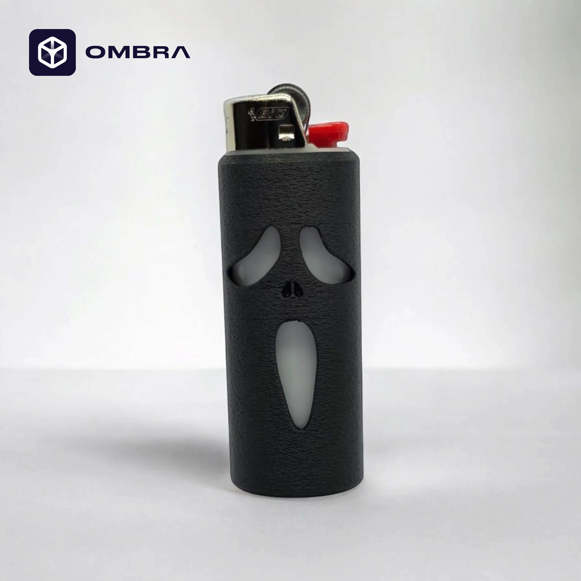 Mbajtëse për çakmak BIC, dizajni "Scary Movie Bic Case", e zezë