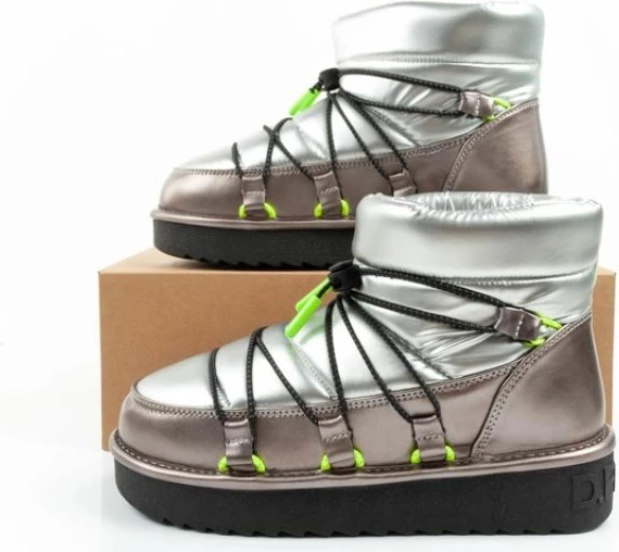 Çizme dimri për femra D.Franklin, argjendi