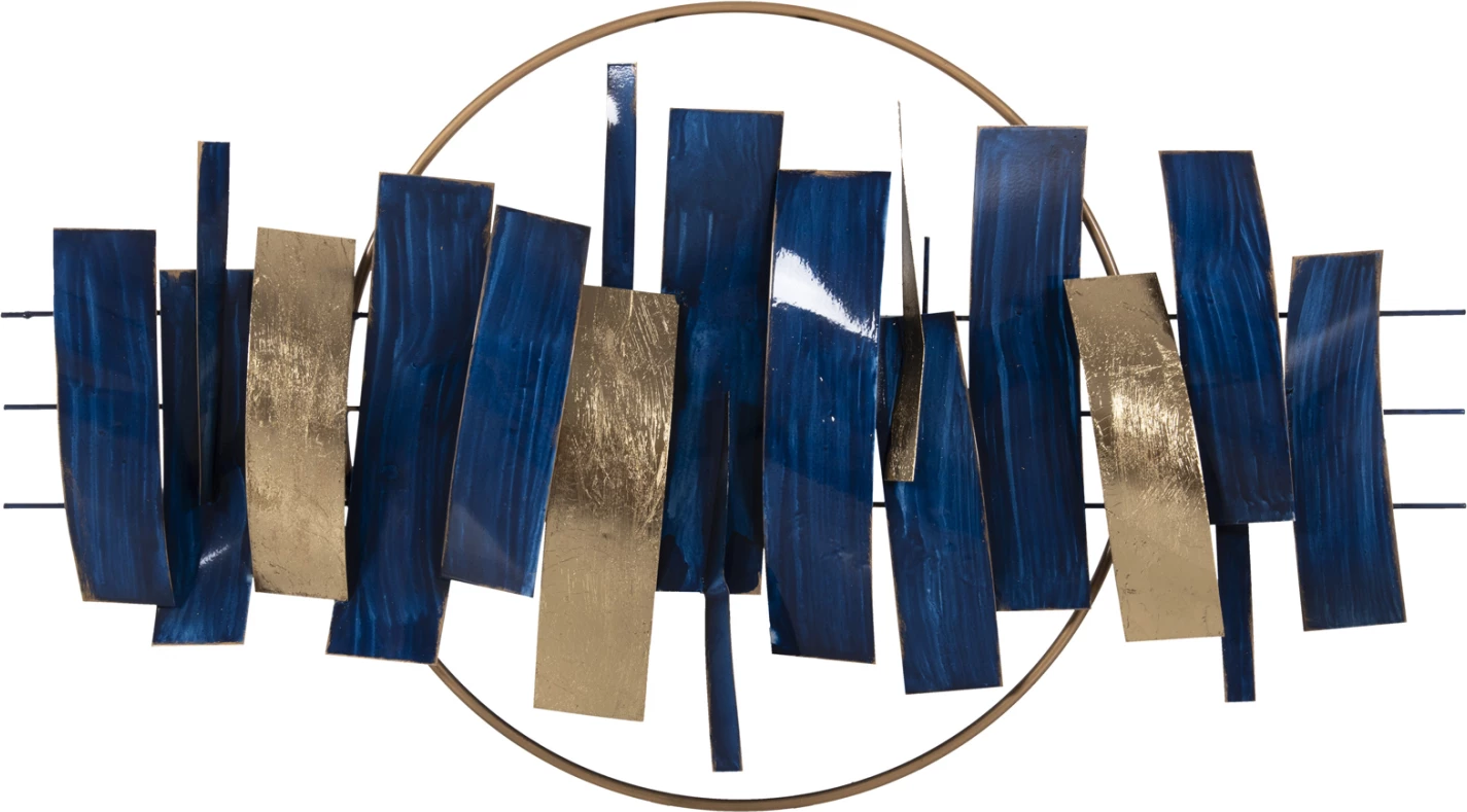 Dekor muri FH4205 metalik në ngjyrë kaltër - ar 90,5x50Hcm