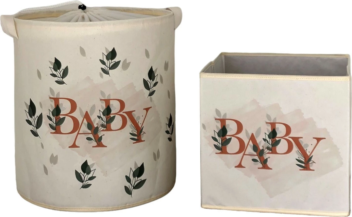 Set shporta prej fëlti, krem, 2 copë, Aberto Design, YLC473