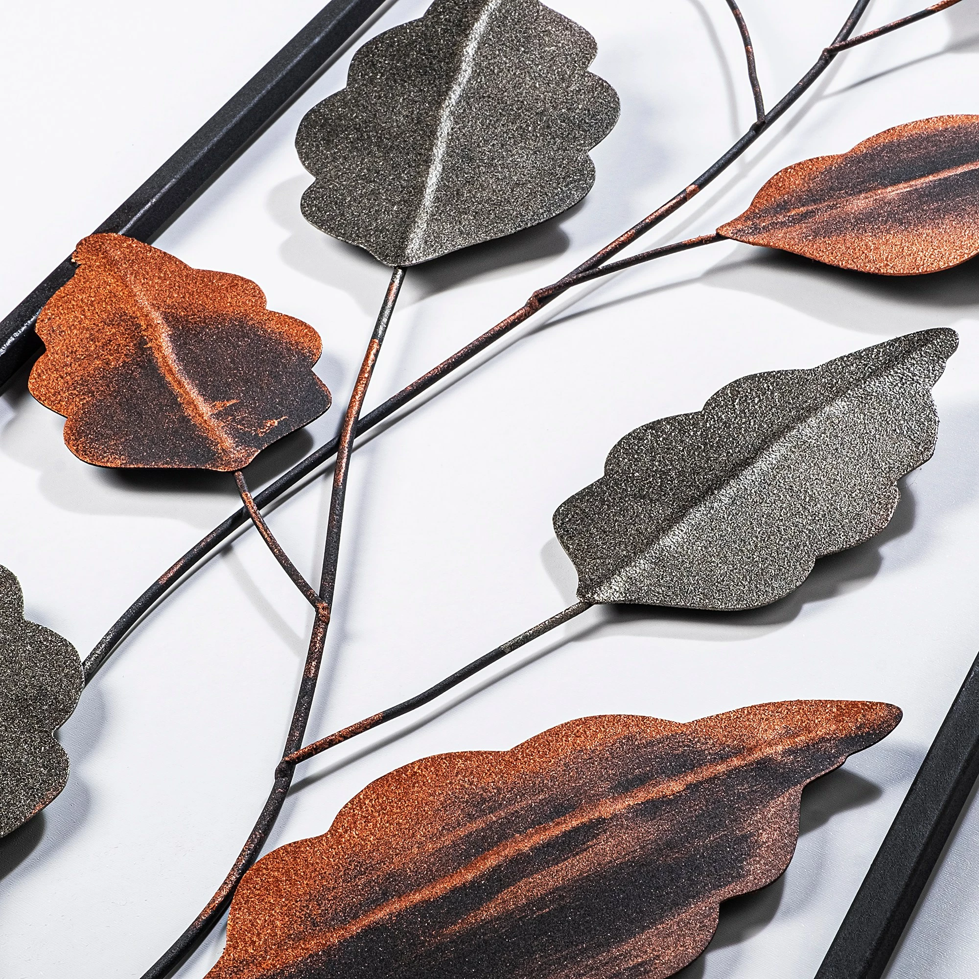 Aksesor dekorativ metalik për mur, Wallity Fagus, shumëngjyrësh, 32x90cm