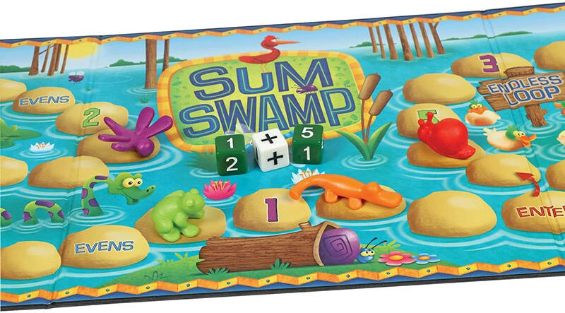 Lojë tavoline edukative Learning Resources Sum Swamp LER 5052 për fëmijë, 2-4 lojtarë