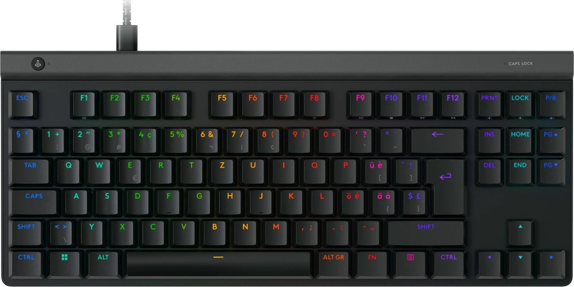 Tastierë gaming Logitech G515 TKL, mekanike, RGB, QWERTZ, e zezë