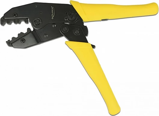 Pincë krimpimi koaksiale DeLOCK universale, 1.73/5.41 mm, verdhë