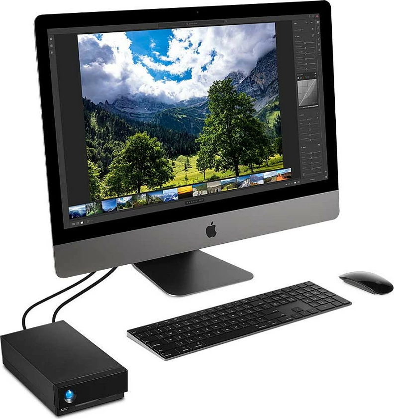 Hard disk i jashtëm LaCie 1big Dock, 8TB, Thunderbolt 3, 3.5" 7200RPM, i zi