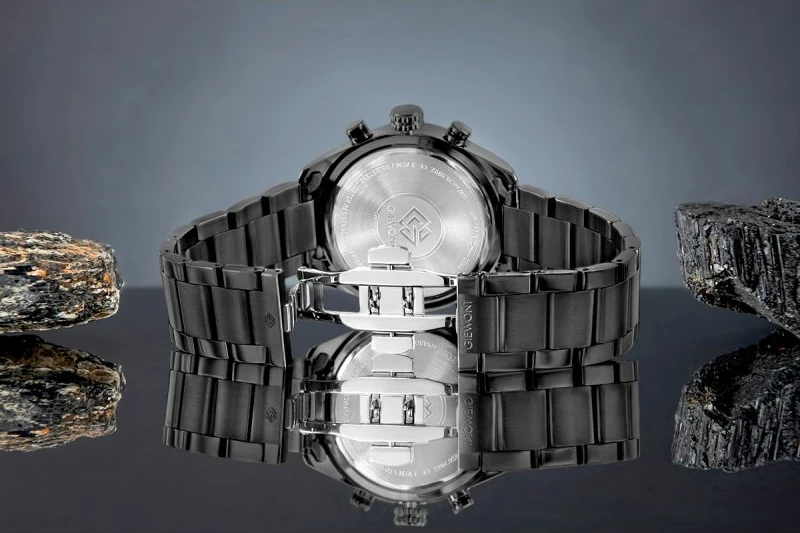 Orë dore meshkuj Giewont GW9580-B2, e zezë