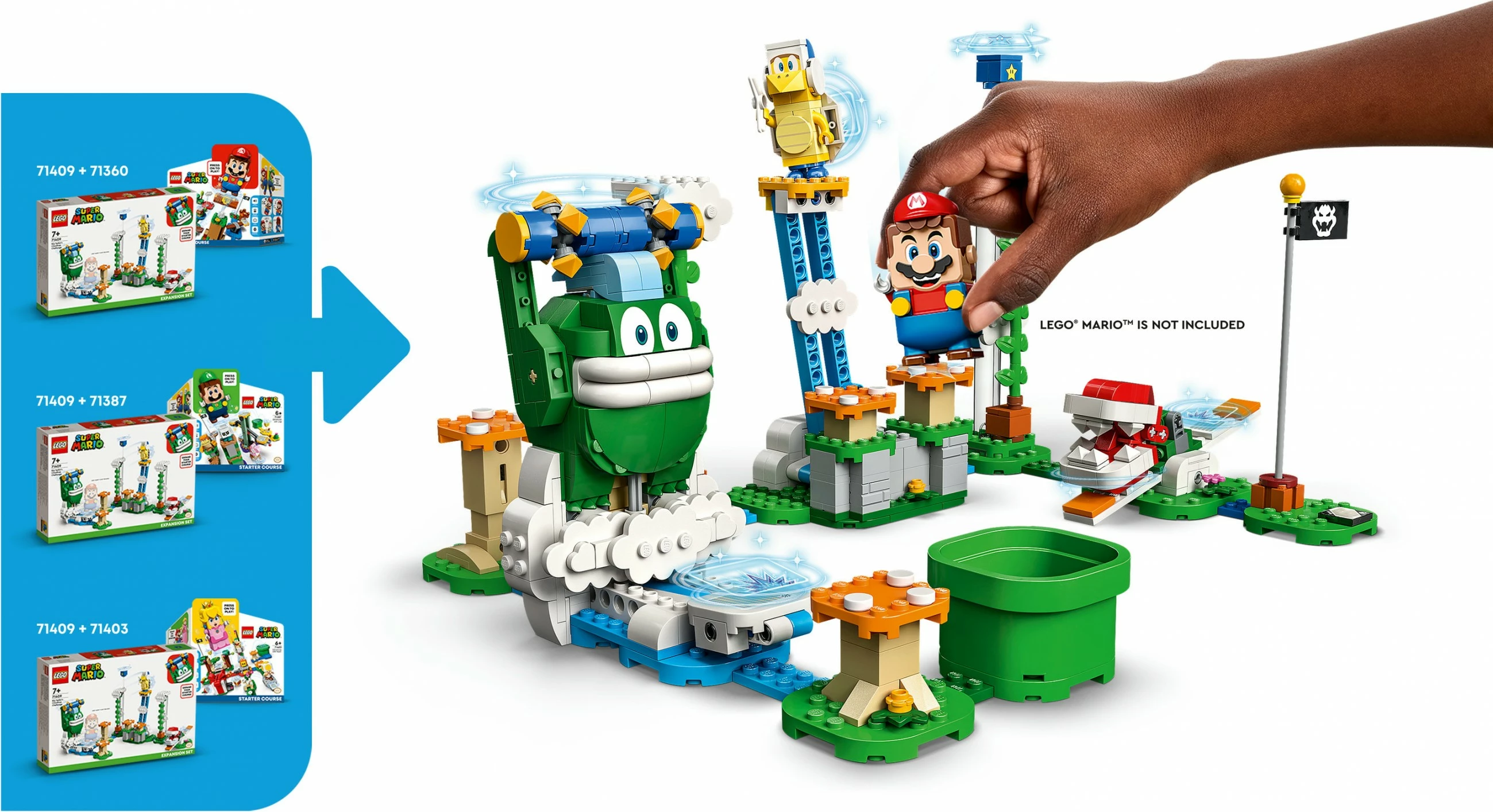 Set ndërtimi LEGO Super Mario 71409 Maxi-Spikes Wolken-Challenge, 540 pjesë, shumëngjyrësh