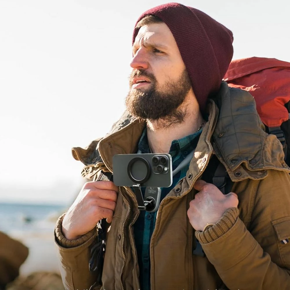 Mbajtës qafe për celular Tech-Protect AC100 me MagSafe, i zi