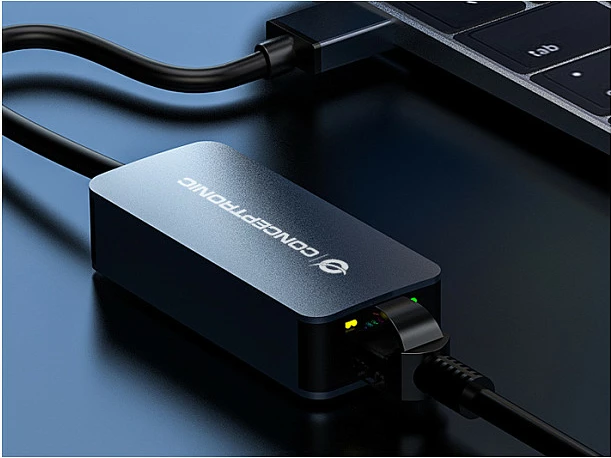Adapter USB në Ethernet Conceptronic ABBY12G, 2.5G, USB 3.2 Gen 1, Gri