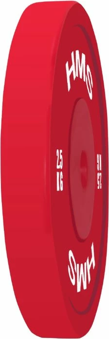 Plate olimpike HMS TPP02 2.5kg të kuqe set 2 copë