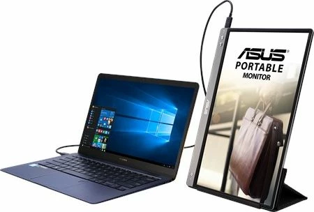 Monitor portativ Asus ZenScreen MB14AC 14" Full HD IPS USB-C, ngjyrë e zezë, me kabllo USB Type-C