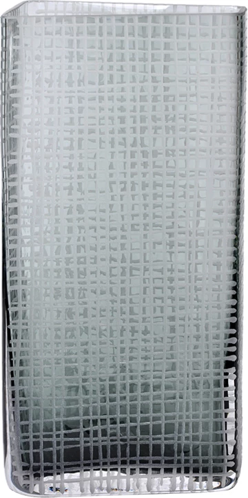 Vazo qelqi GRAVIR, ngjyrë gri, 16x12x33cm