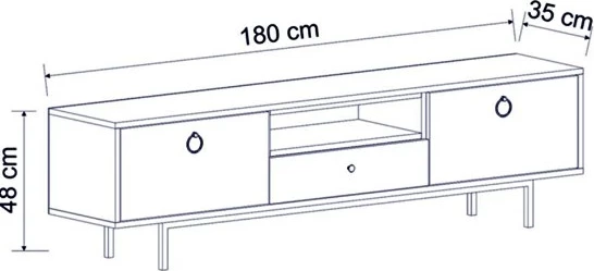 Set mobiljesh për dhomë dite Skye Decor, natyrale-antracit, safir