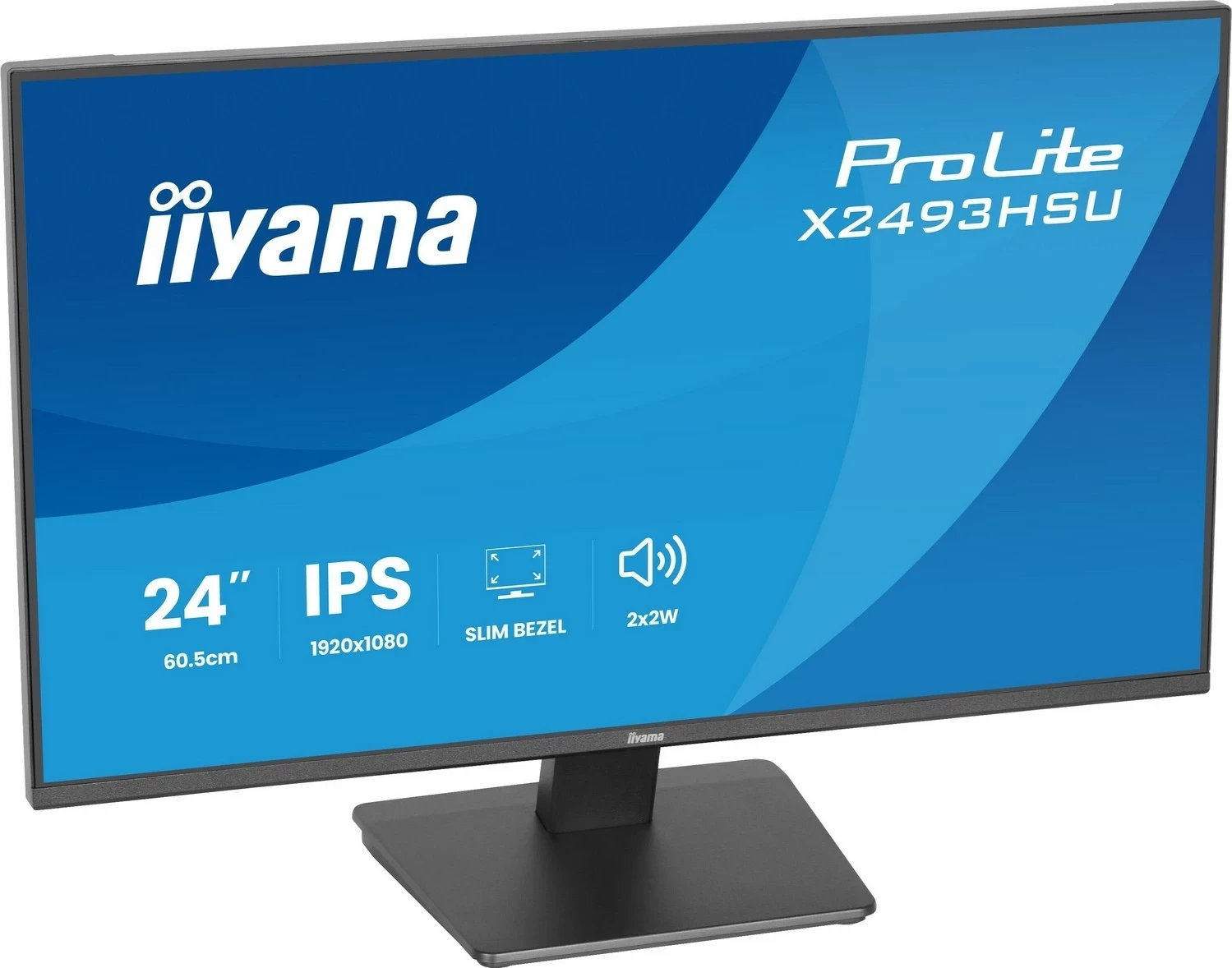 Monitor iiyama ProLite X2493HSU-B1, 23", Full HD, IPS, HDMI, DisplayPort, e zi